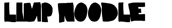 Limp Noodle font preview